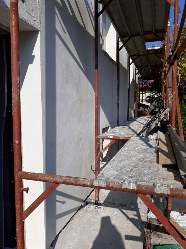 Eifs Repair Worksite